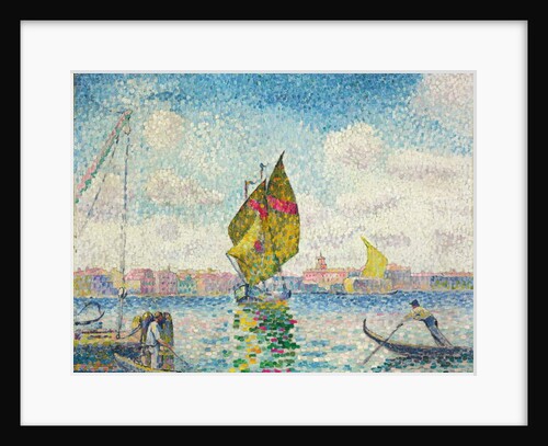 Sailboats on Giudecca or Venice, Marine; Barques a voiles sur la Giudecca or Venise, Marine, 1903-1905 by Henri-Edmond Cross