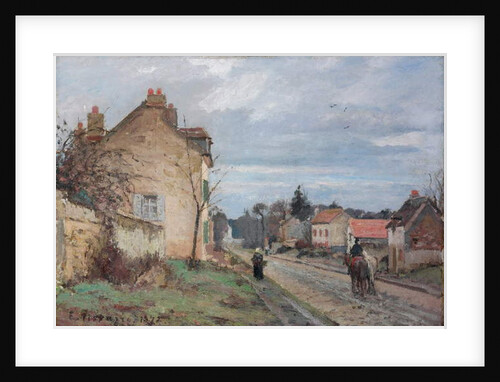 The Road to Louveciennes, 1872 by Camille Pissarro