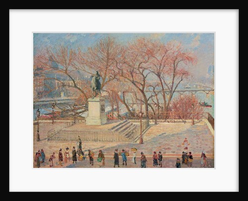 Statue of Henry IV, Morning, Sun, Paris, 1902 by Camille Pissarro