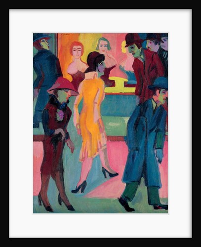 Street Scene by the Barber Shop, 1926 by Ernst Ludwig Kirchner