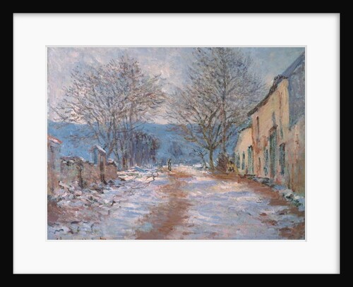 Snow in Limetz; Effet de neige a Limetz, 1886 by Claude Monet