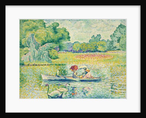 Boating in the Bois de Boulogne; Promenade en barque au bois de Boulogne, c.1899-1900 by Henri-Edmond Cross