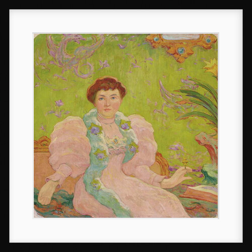 Young Woman in Pink Dress; Jeune femme a la robe rose, c.1893 by Claude Emile Schuffenecker