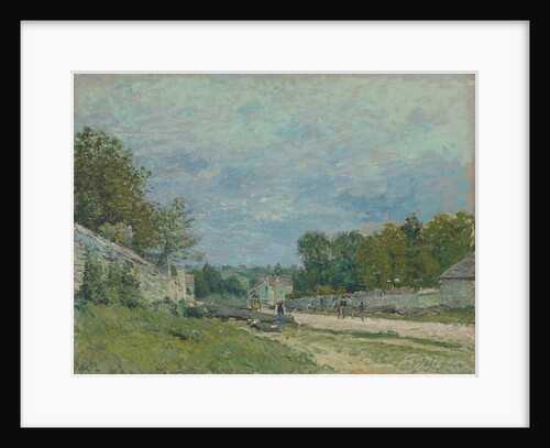 Versailles Road; Route de Versailles, 1876 by Alfred Sisley