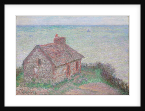 Customs House, Rose Effect; La maison du Douanier, effet rose, 1897 by Claude Monet