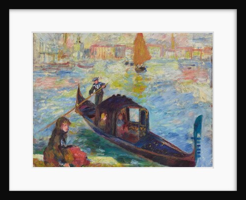 Gondola, Venice, 1881 by Pierre Auguste Renoir