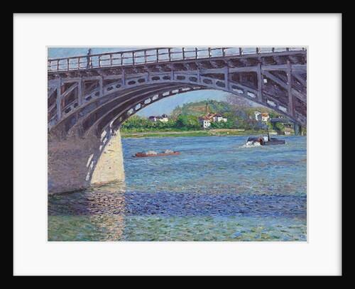 The Argenteuil Bridge and the Seine; Le pont d'Argenteuil et la Seine, c.1883 by Gustave Caillebotte