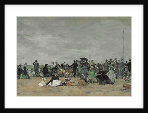 Trouville Beach, 1874 by Eugene Louis Boudin
