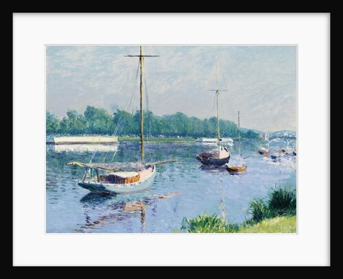 Lake Argenteuil; Le bassin d'Argenteuil, c.1882 by Gustave Caillebotte