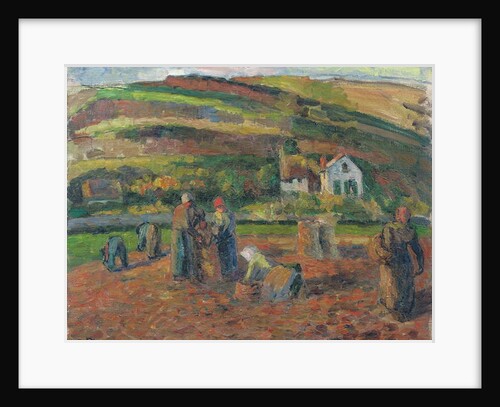 The Harvest of Potatoes, Pontoise, 1874 by Camille Pissarro