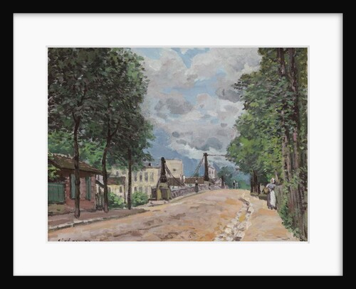 The Road of Gennevilliers; La route de Gennevilliers, 1872 by Alfred Sisley