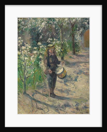 Child with a Drum; L'enfant au tambour, 1877 by Camille Pissarro