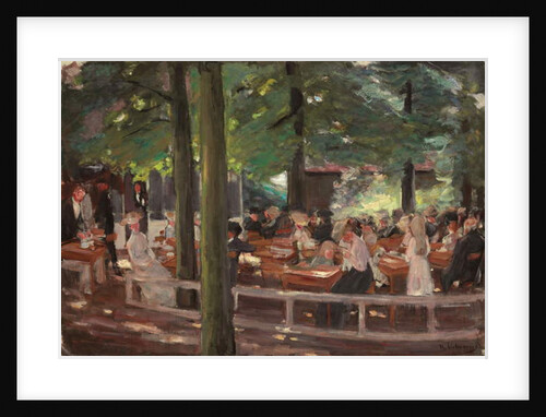 Beer Garden in Laren, Study; Biergarten in Laren, Studie, 1903 by Max Liebermann