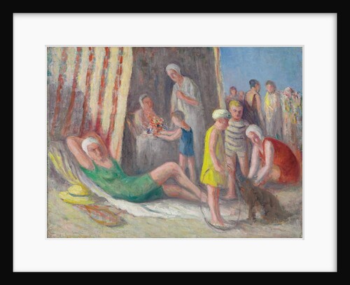 At Treport Beach, c.1939 by Maximilien Luce