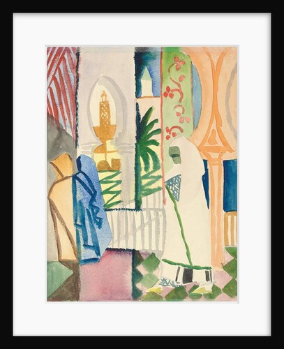 In the Temple Hall; In der Tempelhalle, 1914 by August Macke