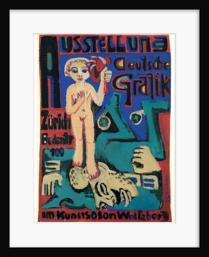 Exhibition of German Graphics at the Kunstsalon Wolfsberg; Ausstellung Deutsche Grafik im Kunstsalon Wolfsberg, c.1921-1923 by Ernst Ludwig Kirchner