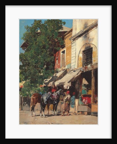 In the Marketplace, Istanbul, 1881 by Alberto Pasini