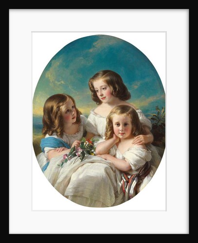 Three Young Girls from the Chateaubourg Family, 1850 by Hermann Winterhalter