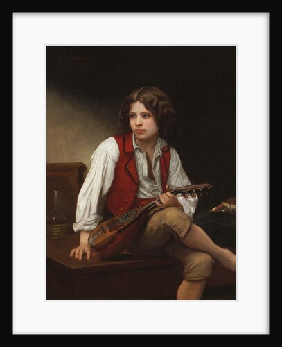 Italian with a Mandolin, 1870 by William-Adolphe Bouguereau
