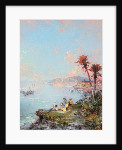 A View of Monaco by Franz Richard Unterberger