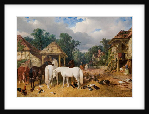 The Farmyard, 1860 by John Frederick Herring Snr