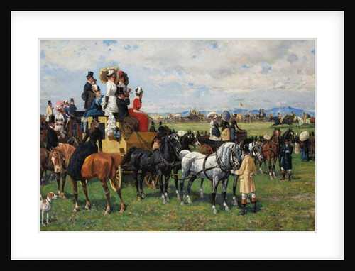 The Derby Reale, after 1880 by Giuseppe Gabani