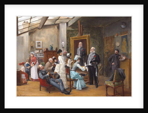 In the Artist's Studio by Henri Brispot