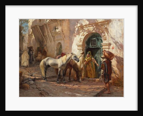 A Scene in Morocco by Frederick Arthur Bridgman