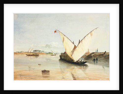 Nile Boat by Jean Nicolas Henri de Chacaton