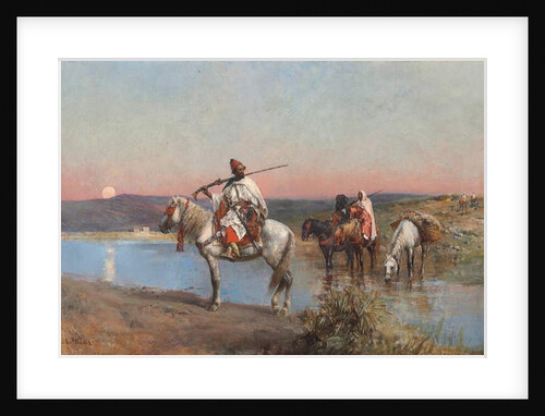 Fording a Stream by Edwin Lord Weeks