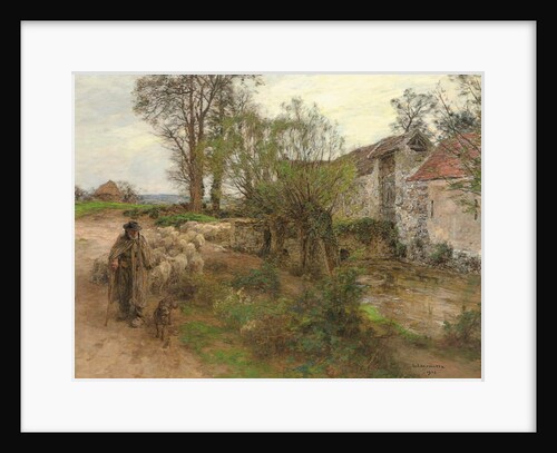 Exit of the Herd of Chailly Street; Sortie du troupeau du rue Chailly, 1904 by Leon Augustin Lhermitte