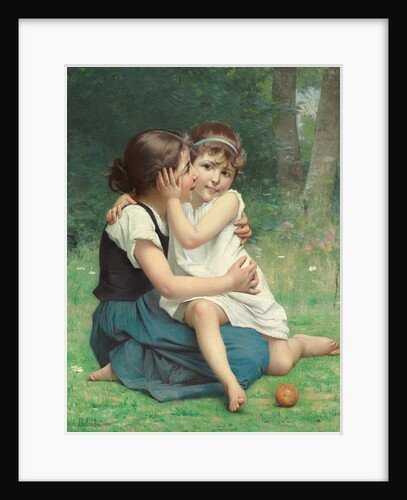 Sisterly Love, 1892 by François Alfred Delobbe