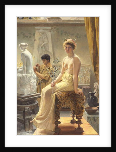 The Sculptor's Model by Angelo Courten