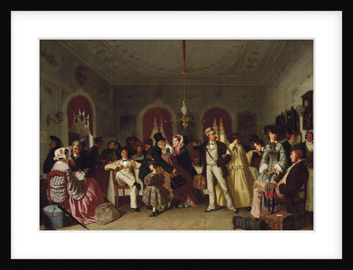 The First and Second-class Waiting Room, c.1860 by Carl-Hendrik d' Unker