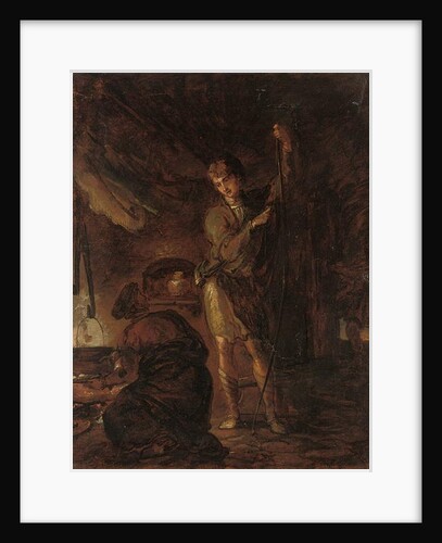 Scenes from William Cowper's 'The Task', a boy stringing a bow, 1785 by Thomas Barker of Bath
