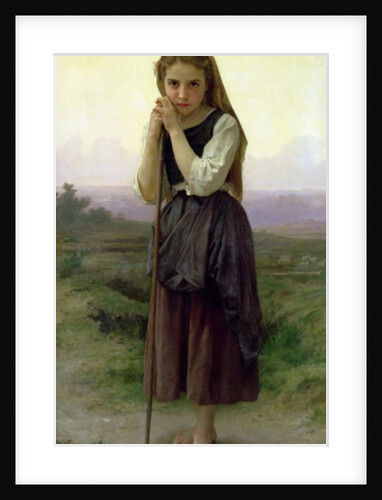 A Little Shepherdess, 1891 by William-Adolphe Bouguereau