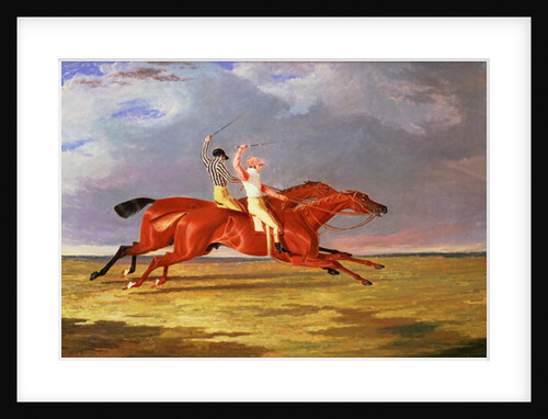 Acteon beating Memnon in the Great Subscription Purse at York, August 1826 by John Frederick Herring Snr