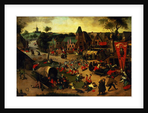A Carnival on the Feast Day of St. George in a village near Antwerp by Abel Grimmer or Grimer