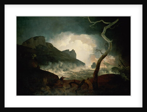 The Storm, Antigonus pursued by the Bear from 'The Winter's Tale', Act III, Scene 3, 1790 by Joseph Wright of Derby
