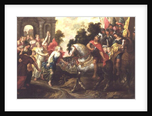 Jephthah: Greeted by his Daughter at Mizpath by Erasmus II Quellinus