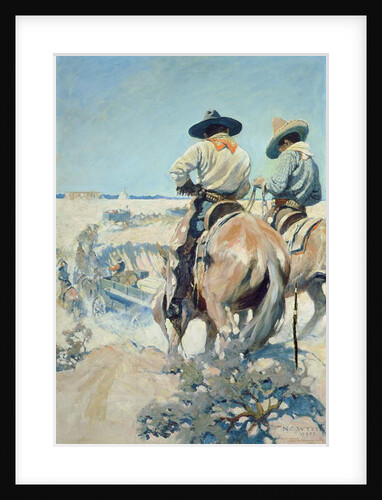 Supply Wagons, 1905 by Newell Convers Wyeth