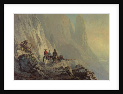 Along the Mountain Edge, 1870 by Otto Sommer