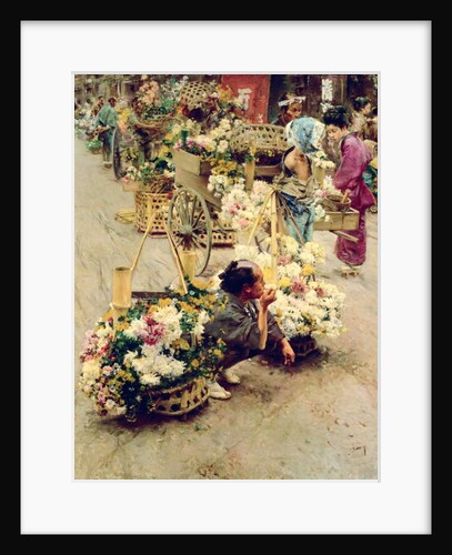 The Flower Market, Tokyo, 1892 by Robert Frederick Blum