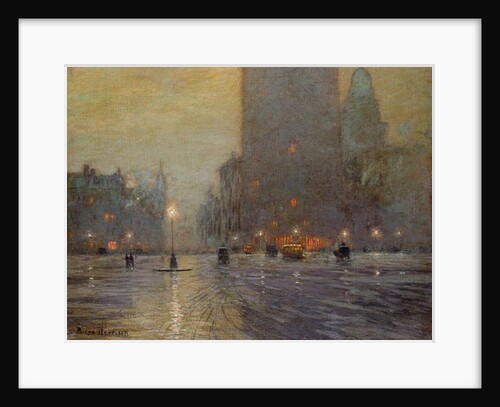 Madison Square, Rainy Night by Lowell Birge Harrison