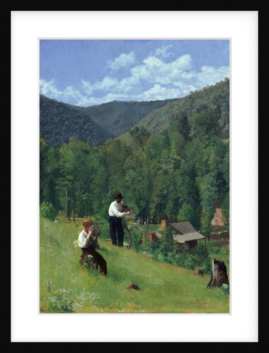 The Farmer and His Son at Harvesting, 1879 by Thomas Pollock Anschutz