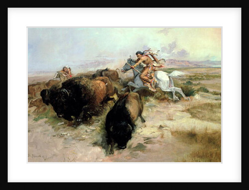 Buffalo Hunt, 1897 by Charles Marion Russell