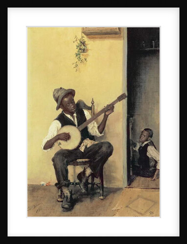 The Banjo Player, 1881 by Leon Delachaux
