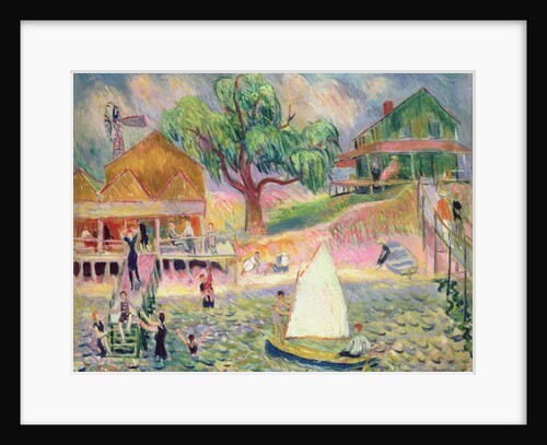 The Green Beach Cottage, Belport, Long Island by William James Glackens