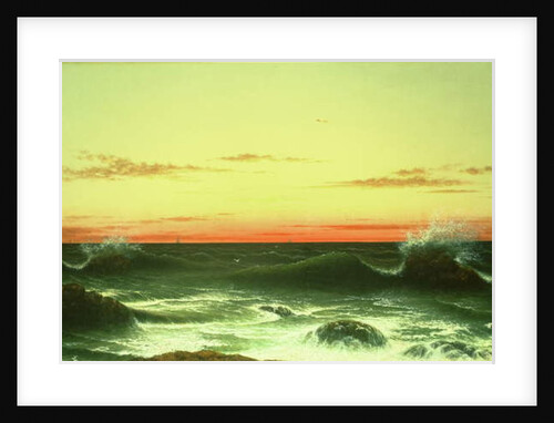 Seascape: Sunset, 1861 by Martin Johnson Heade