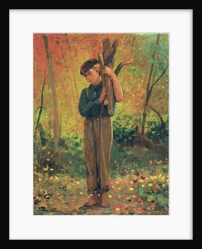 Boy Holding Logs, 1873 by Winslow Homer